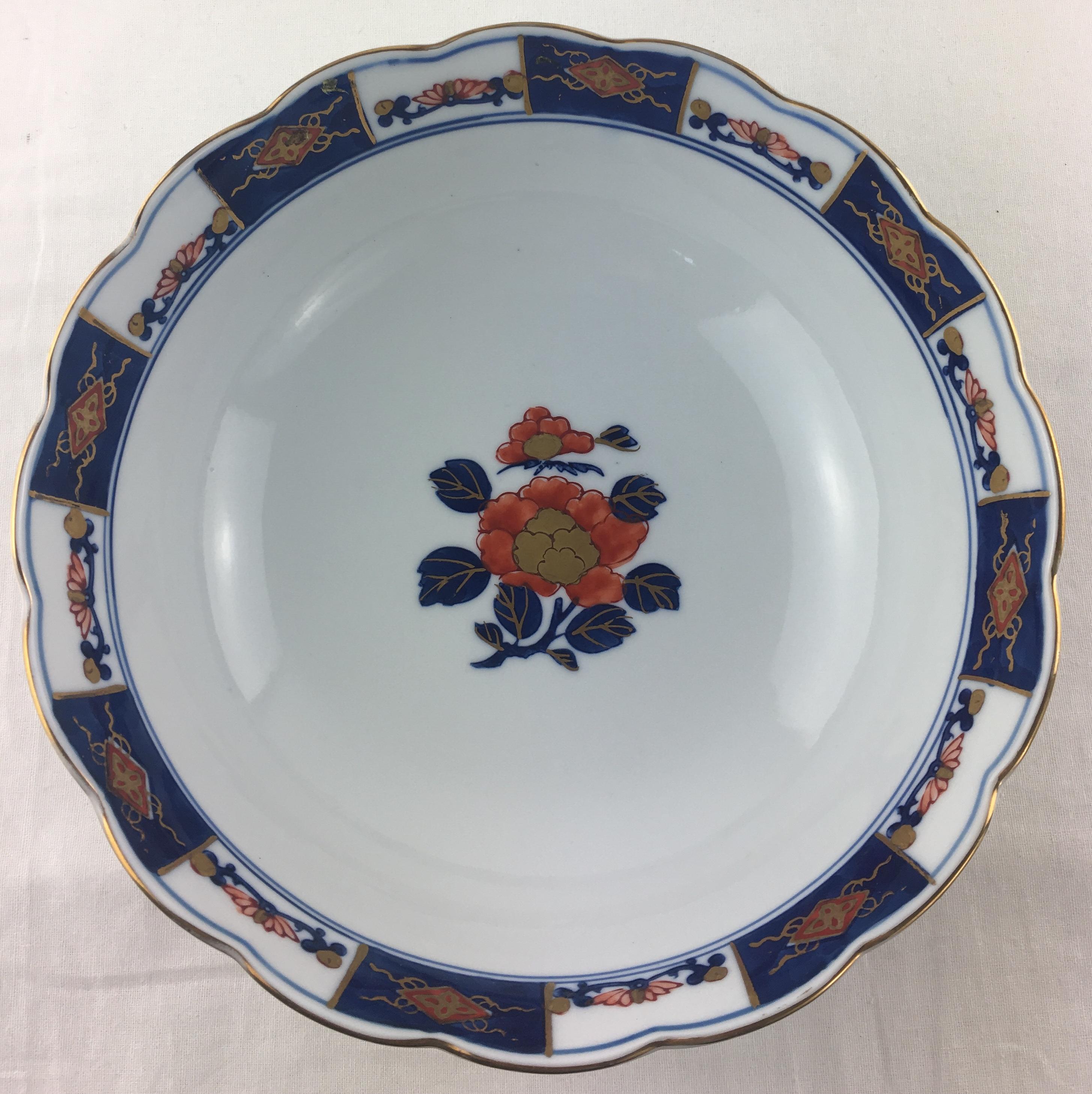 gold imari hand painted bowl