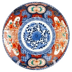 Japanese Imari Porcelain Plate 19th Century Meiji 