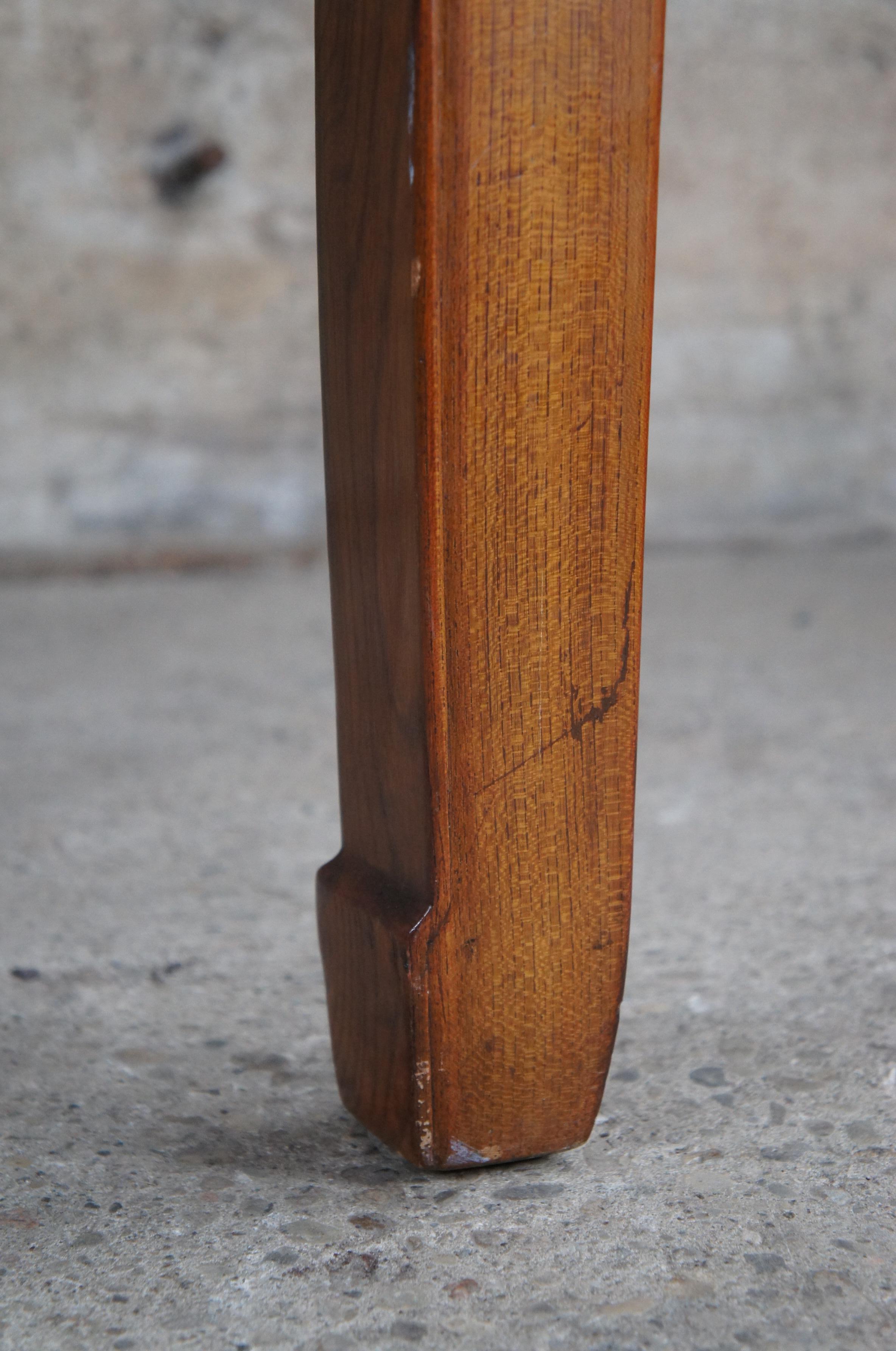 Japanese Imperial Meiji Style Elm Carved Chinoiserie Mahjong Dining Game Table 5
