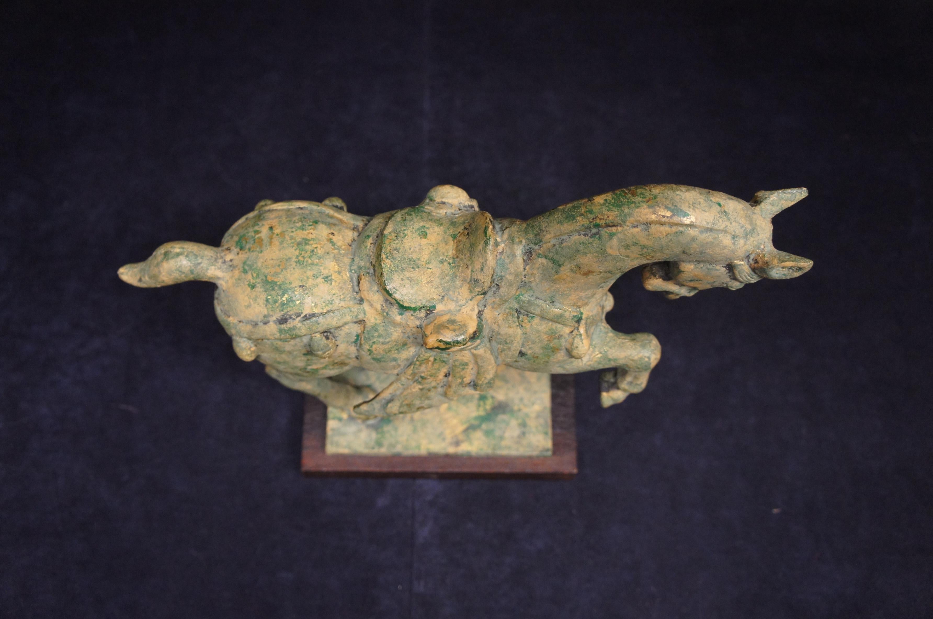 Japanese Imperial Tang Dynasty Style Cast Bronze Horse Figure Statue Sculpture For Sale 4