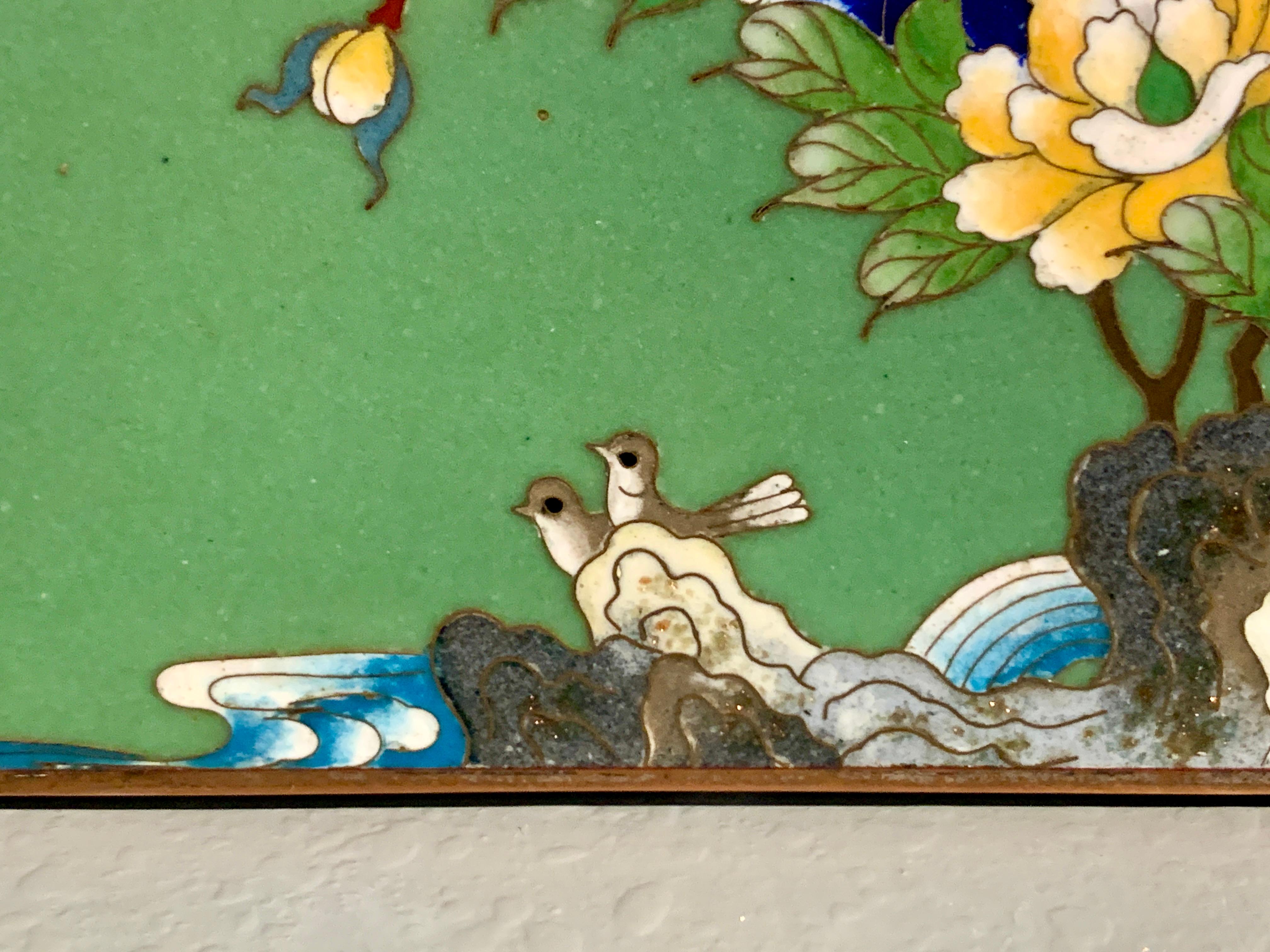 Early 20th Century Japanese Inaba Cloisonne Trinket Box, Meiji Period, Japan