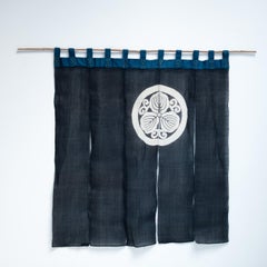 Japanese Indigo Dyed Noren, Curtain, Japan, Edo period