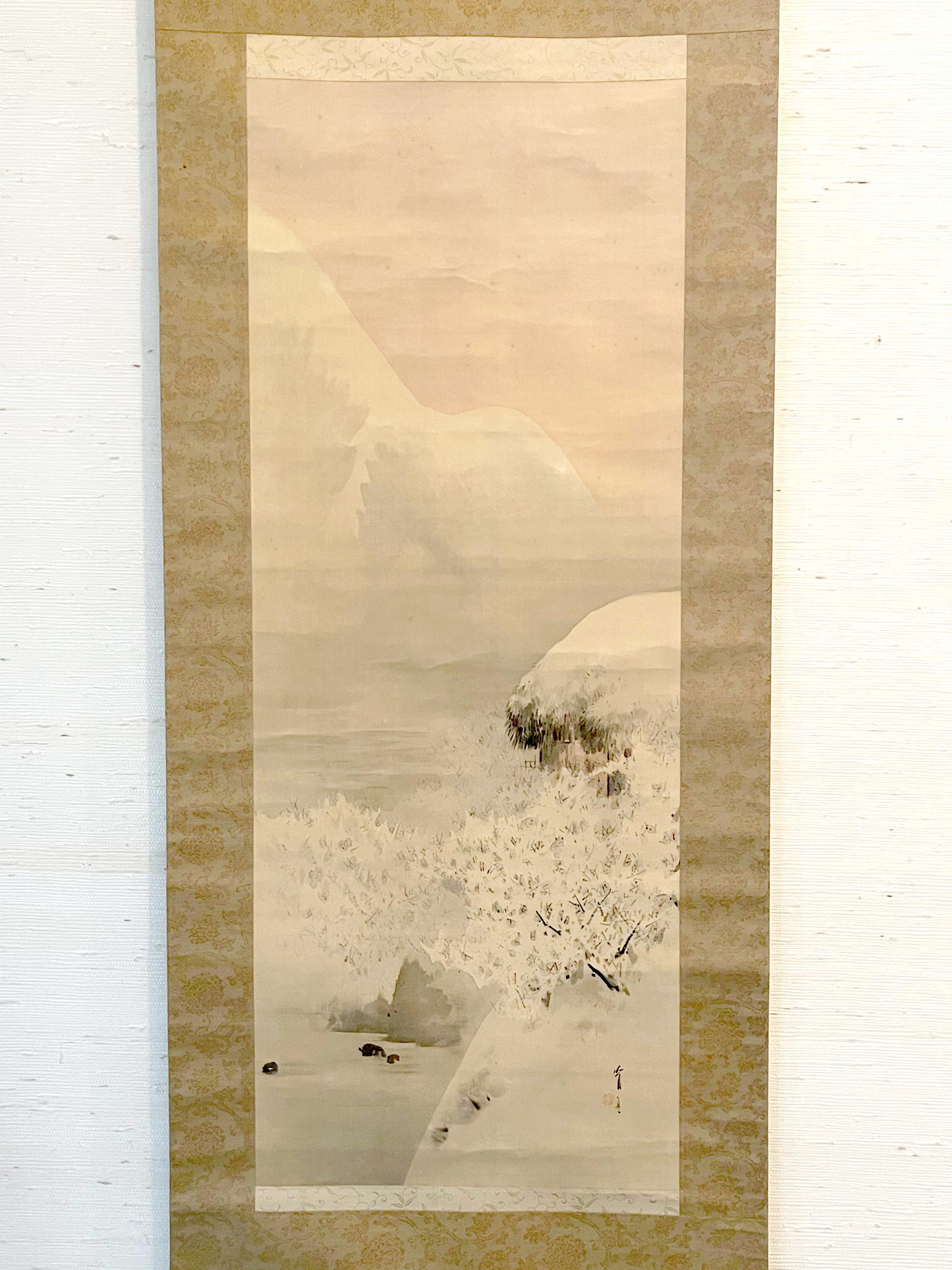 Watanabe Seitei, également connu sous le nom de Watanabe Shotei (1851-1918), est né à la fin de la période Edo. Il est l'un des premiers artistes japonais à avoir visité et s'être fait connaître en Occident. En 1878, il se rend en France et assiste