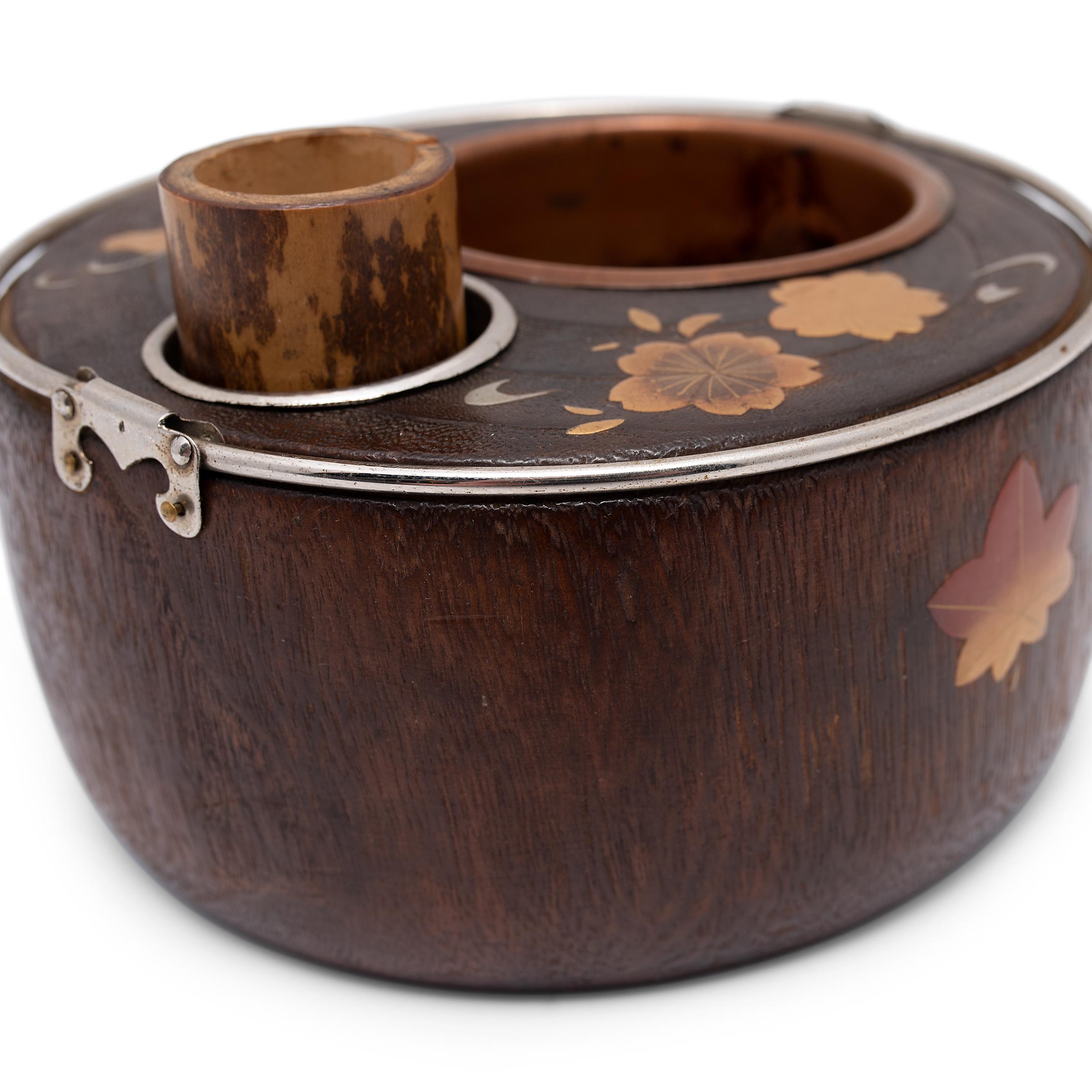 Inlay Japanese Inlaid Paulownia Tabako-Bon, c. 1930 For Sale