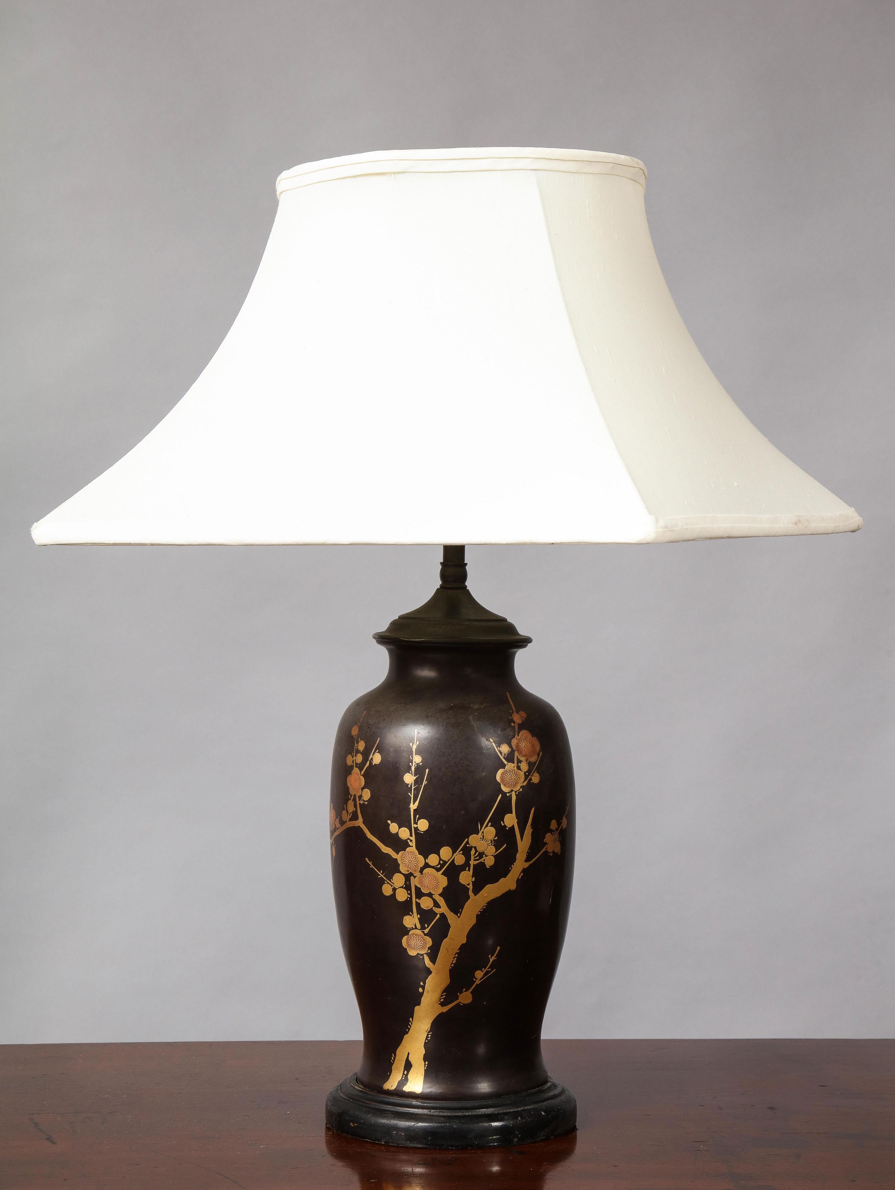 Aesthetic Movement Japanese Inspired Bronze Lamp For Sale