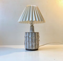 Japanisch inspirierte Keramik-Tischlampe von Preben H. Gottschalk-Olsen, 1970er Jahre
