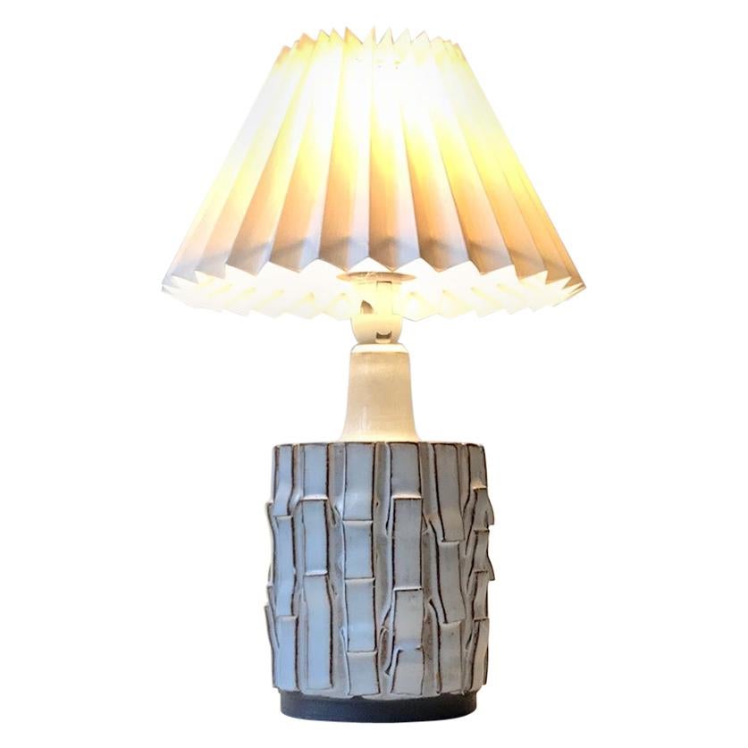 Japanese Inspired Ceramic Table Lamp by Preben H. Gottschalk-Olsen, 1970s For Sale