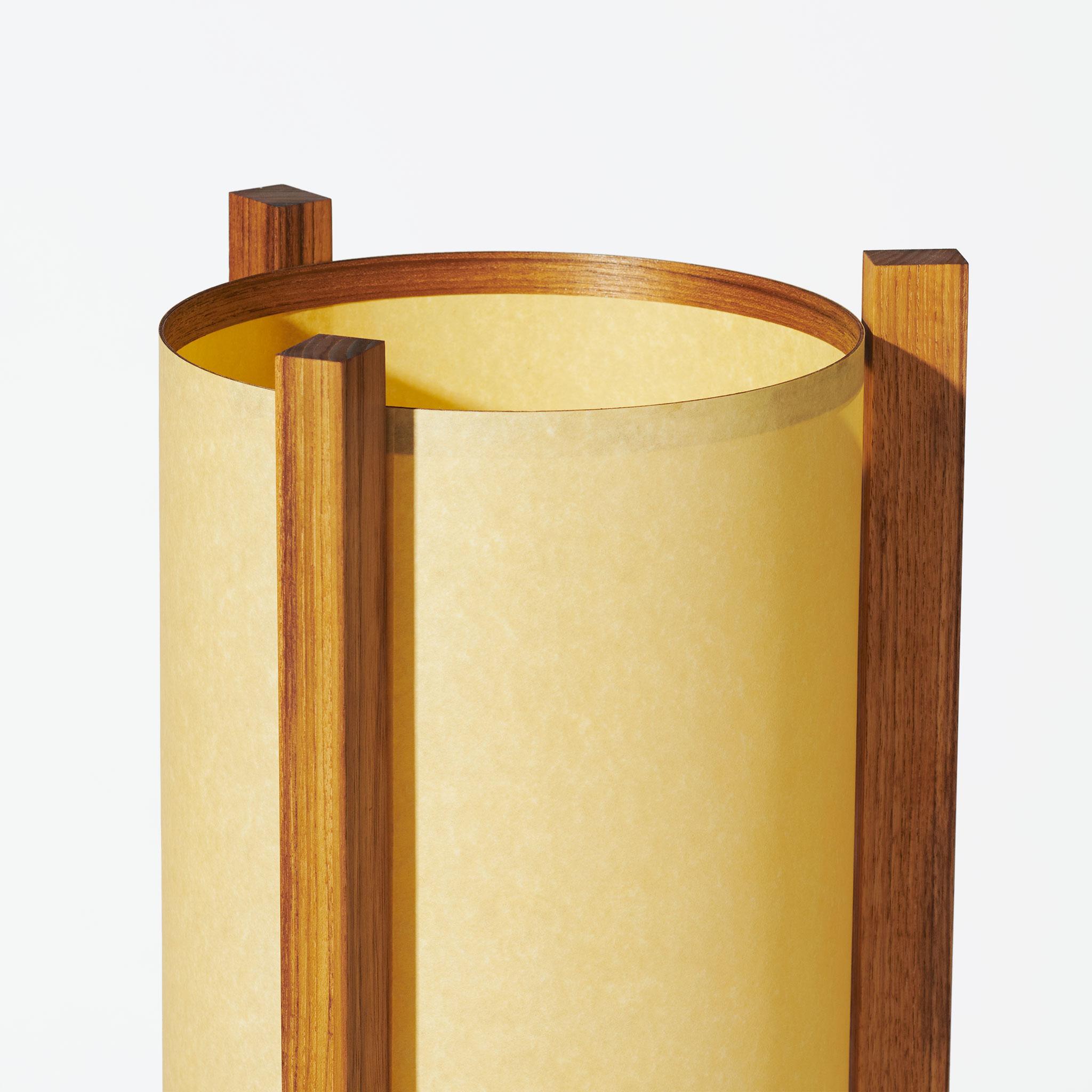 American Japanese inspired mid-century Teak Floor Lamp For Sale