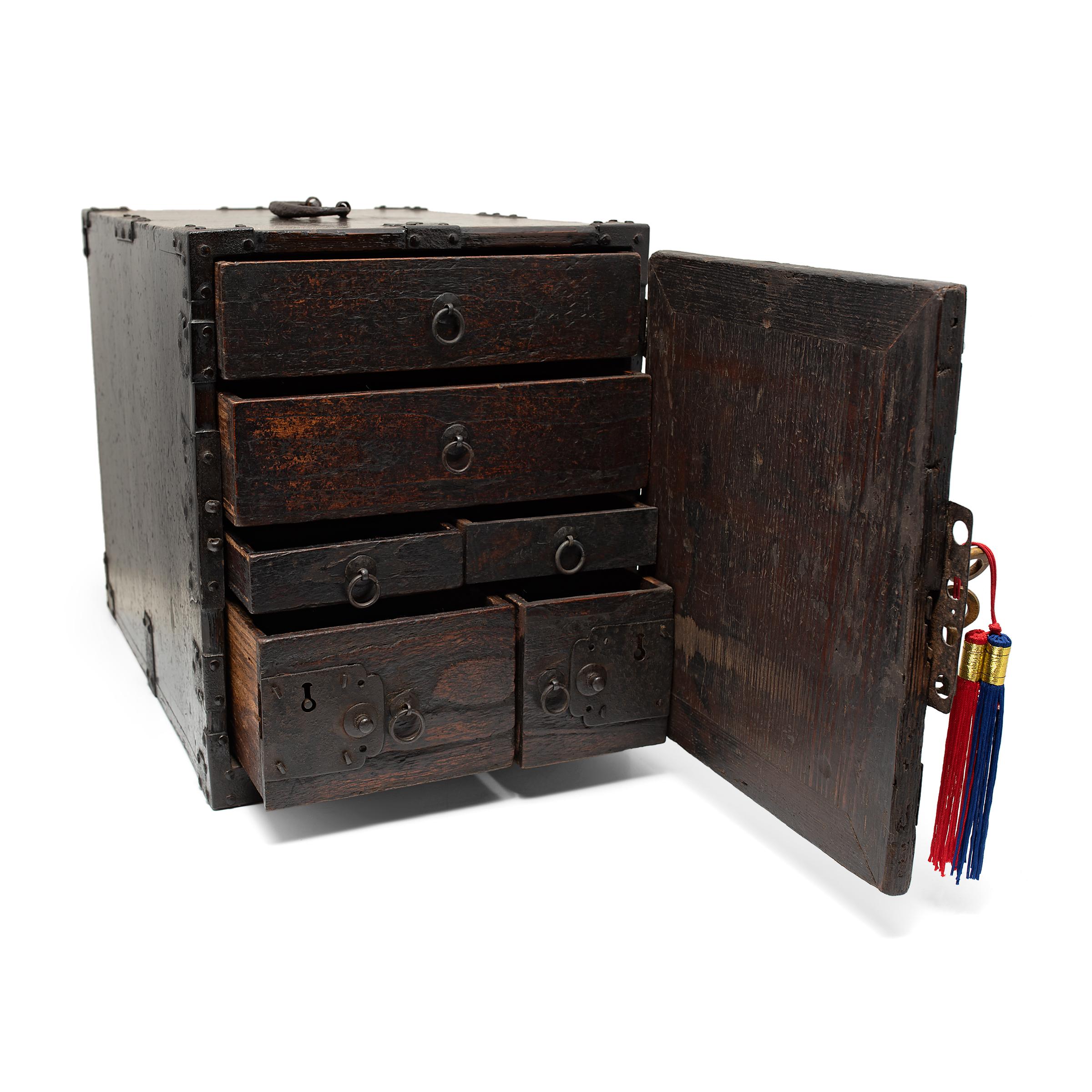 Japanese Iron Bound Sea Chest, c. 1800 2