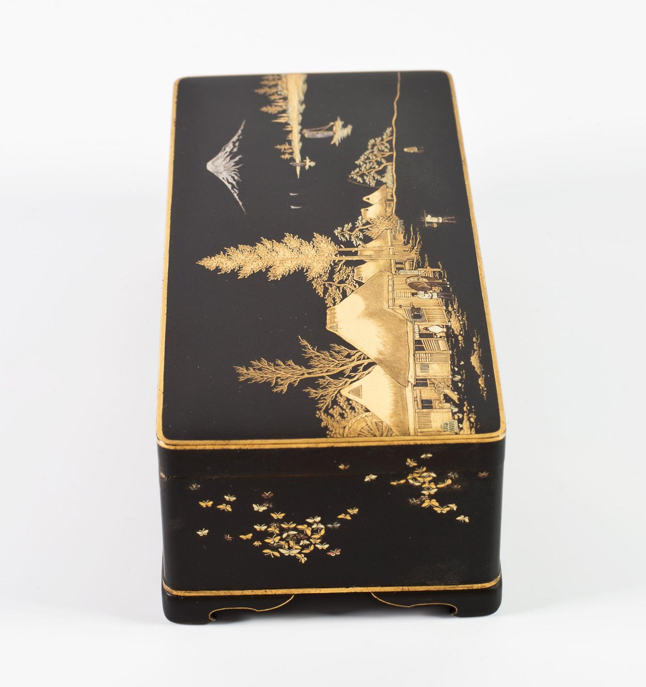 Meiji Japanese Iron Box by the Komai Company of Kyoto
