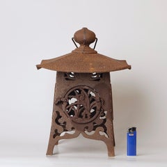 Japanese Iron Garden Lantern – Meiji to Taisho Period, Early 20th Century