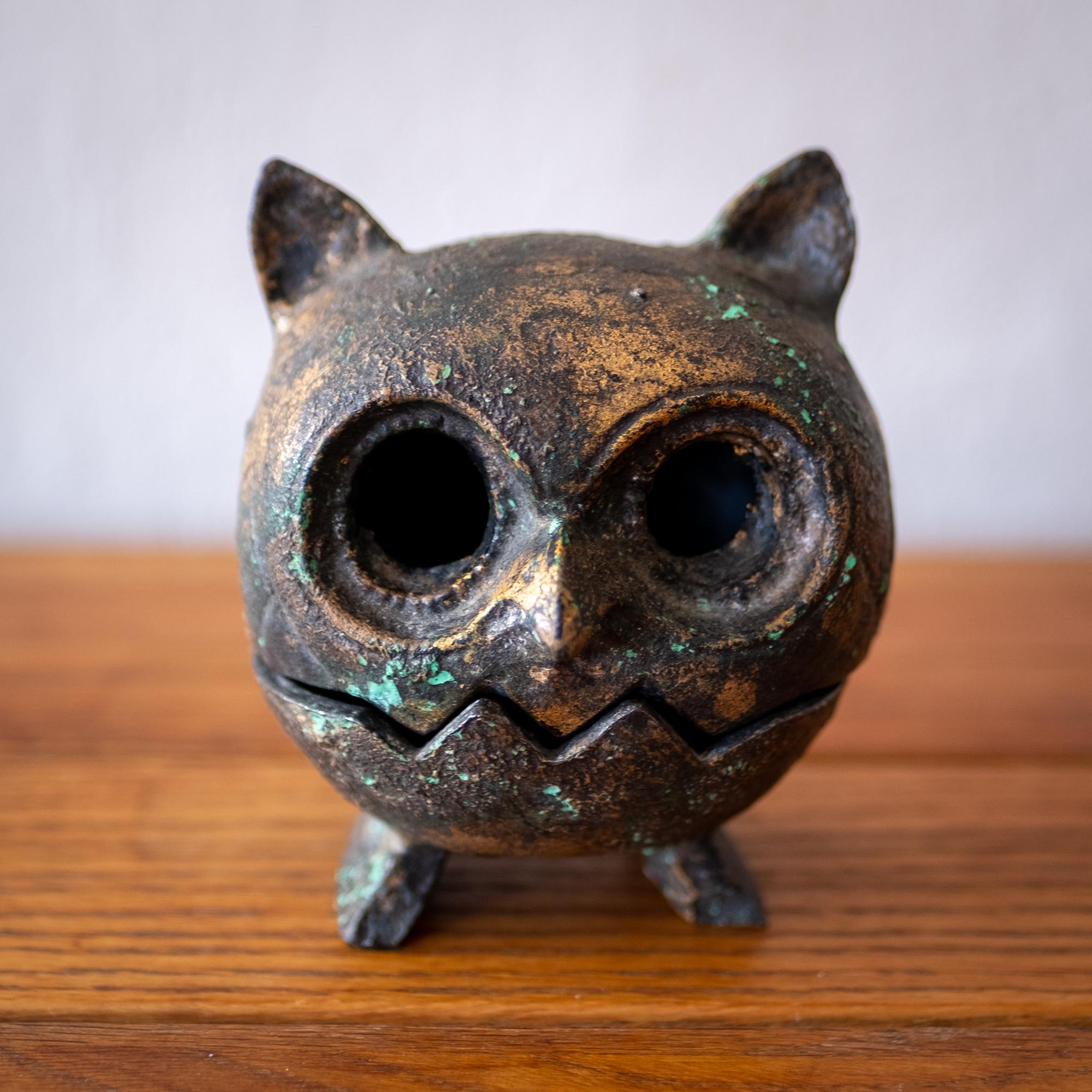 cast iron owl lantern