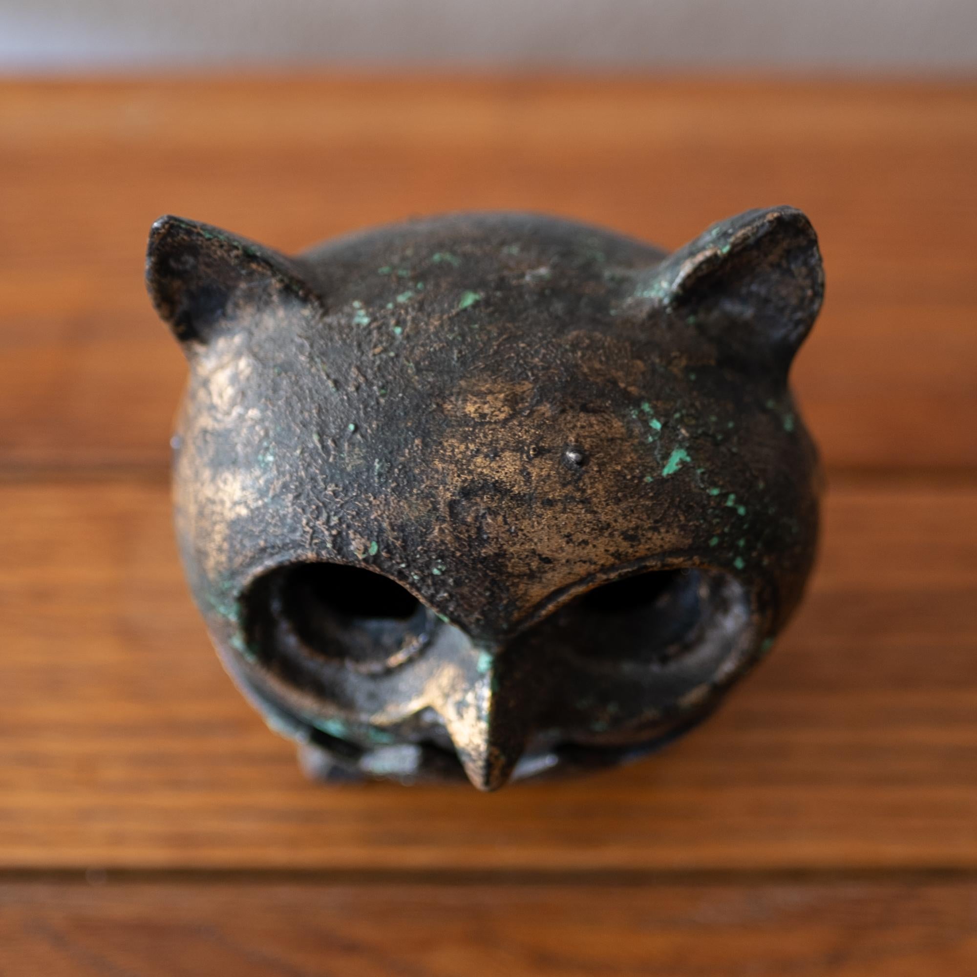 Bronze Japanese Iron Owl Lantern