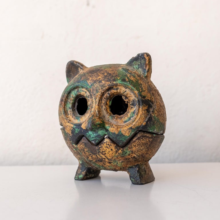 Japanese Iron Owl Lantern Incense Burner at 1stDibs incense lantern