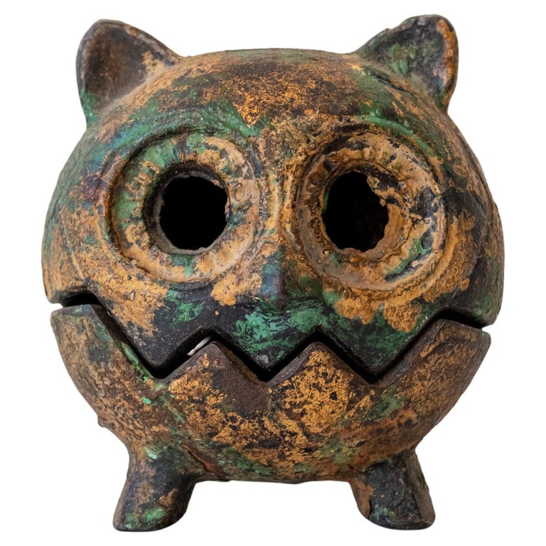 Japanese Iron Owl Lantern Incense Burner at 1stDibs incense lantern