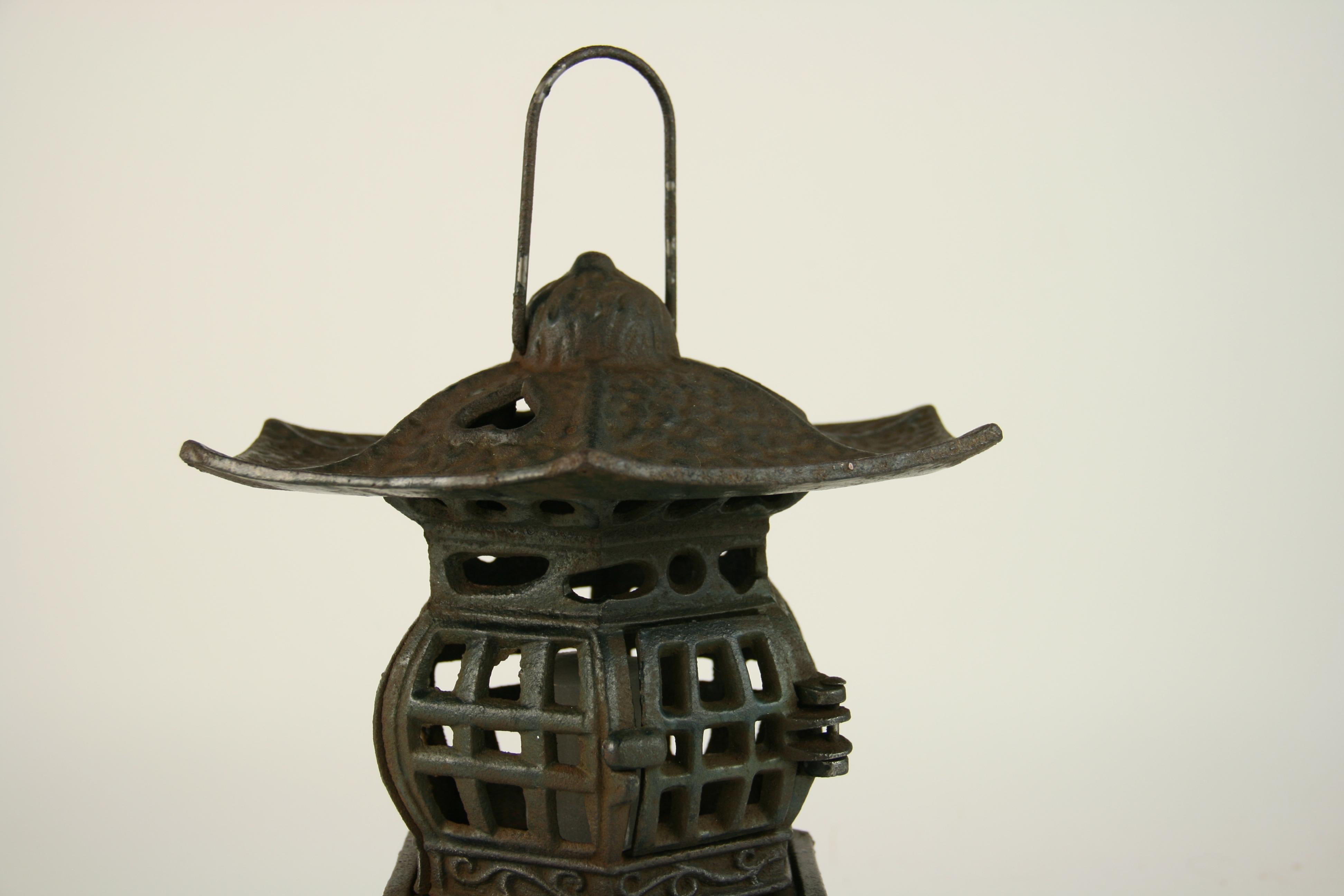 Japanese Iron Pagoda Garden Candle Lantern 2