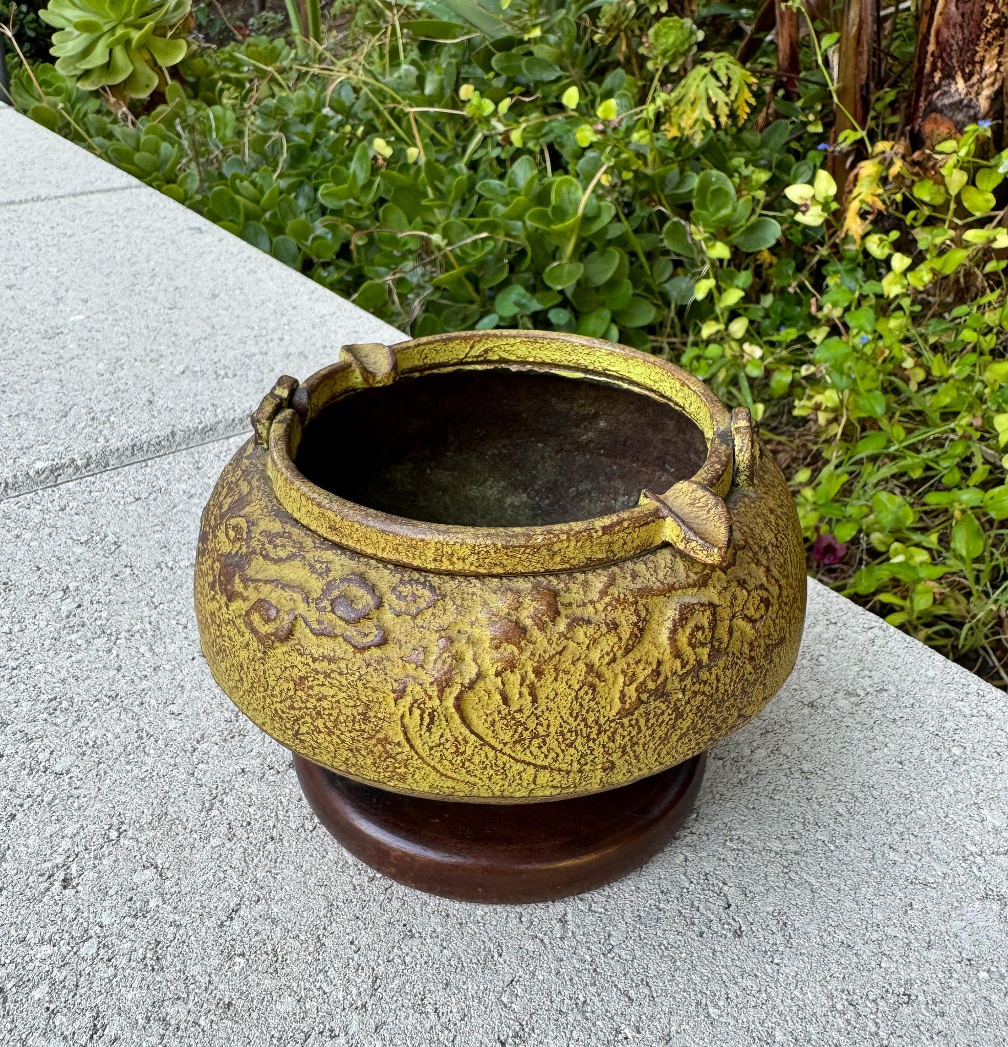 Japanese Iron Tripod Bowl, Ashtray, Censer or Catchall.  Japan, 1950's. 