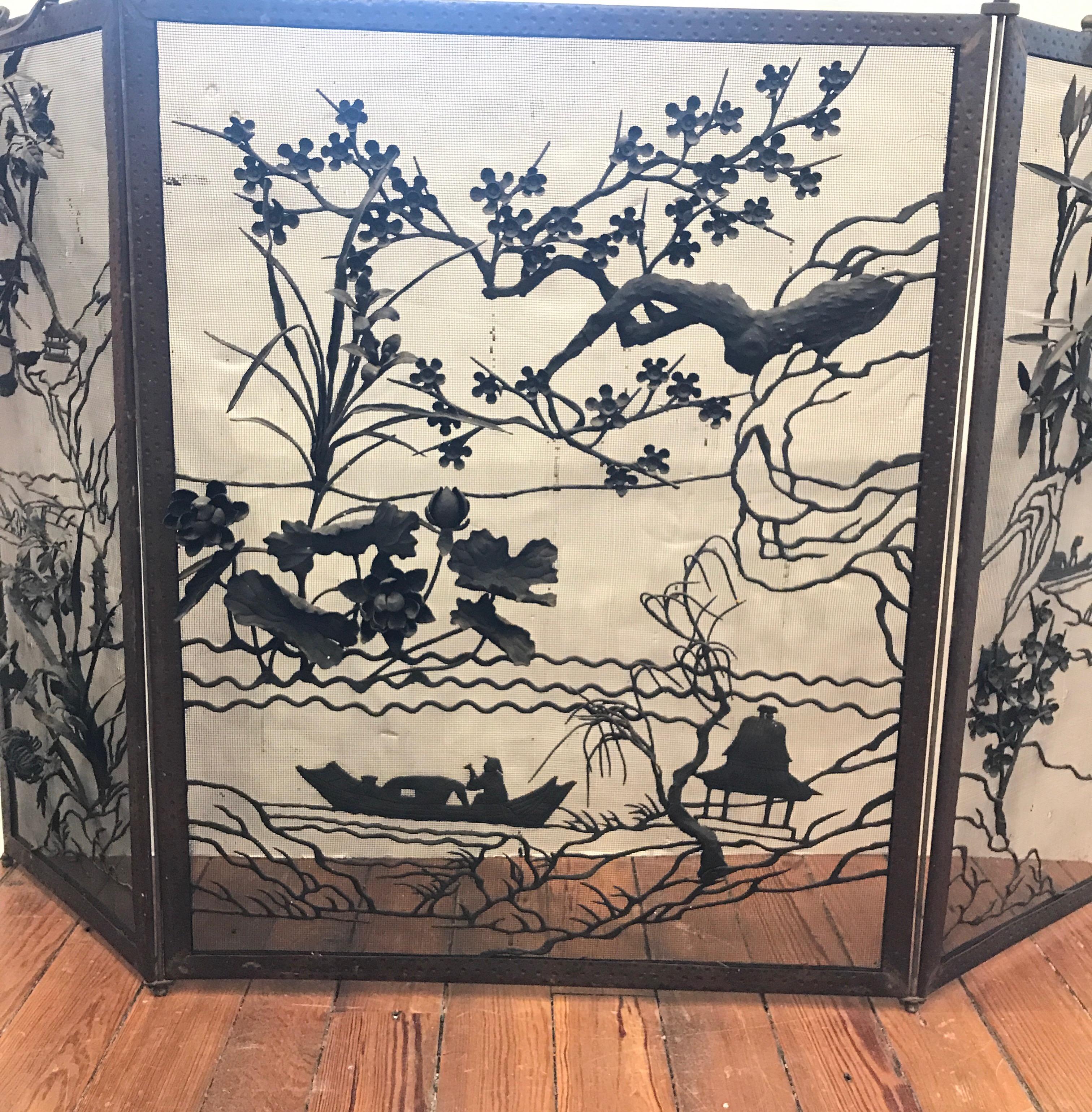 japanese fireplace screen