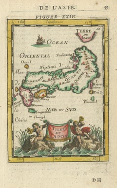 Japanese Isles Map by Mallet, 1683 – Decorative Miniature Map