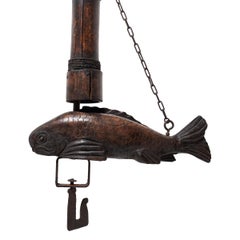 Japanese Jizai Kagi Hearth Hook, C. 1900