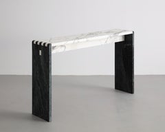 Japanese Jointed Marble Sculptural Console Table