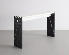 Japanese Jointed Marble Sculptural Console Table