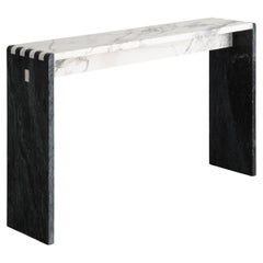 Japanese Jointed Marble Sculptural Console Table