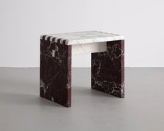 Japanese Jointed Marble Sculptural Stool / Side Table