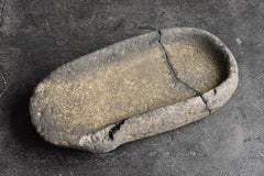 Japanese Jomon Period Stone Mortar  / Scholar's Stone / As a Garden Stone Basin