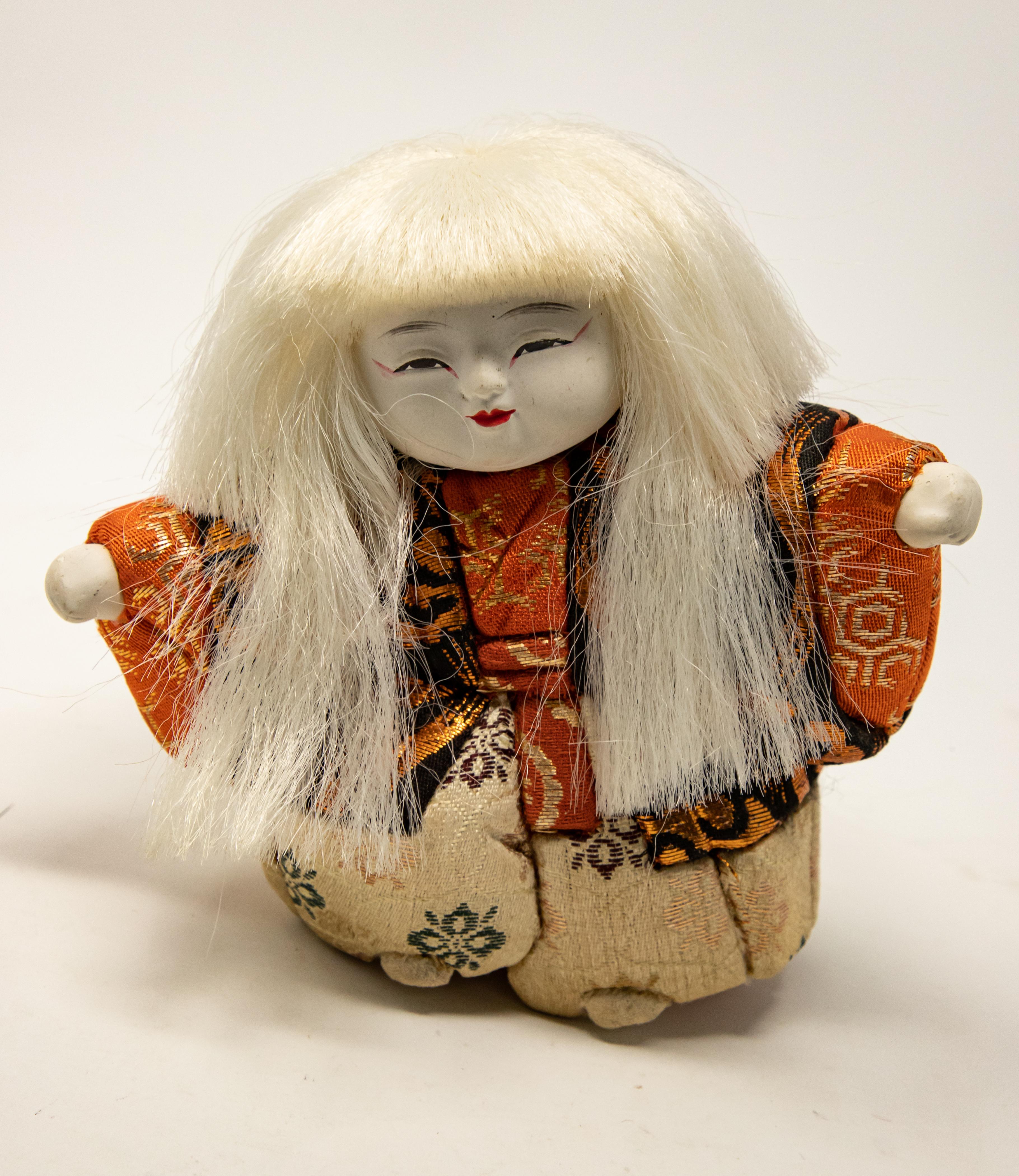 Chinese Export Japanese Kabuki Doll For Sale