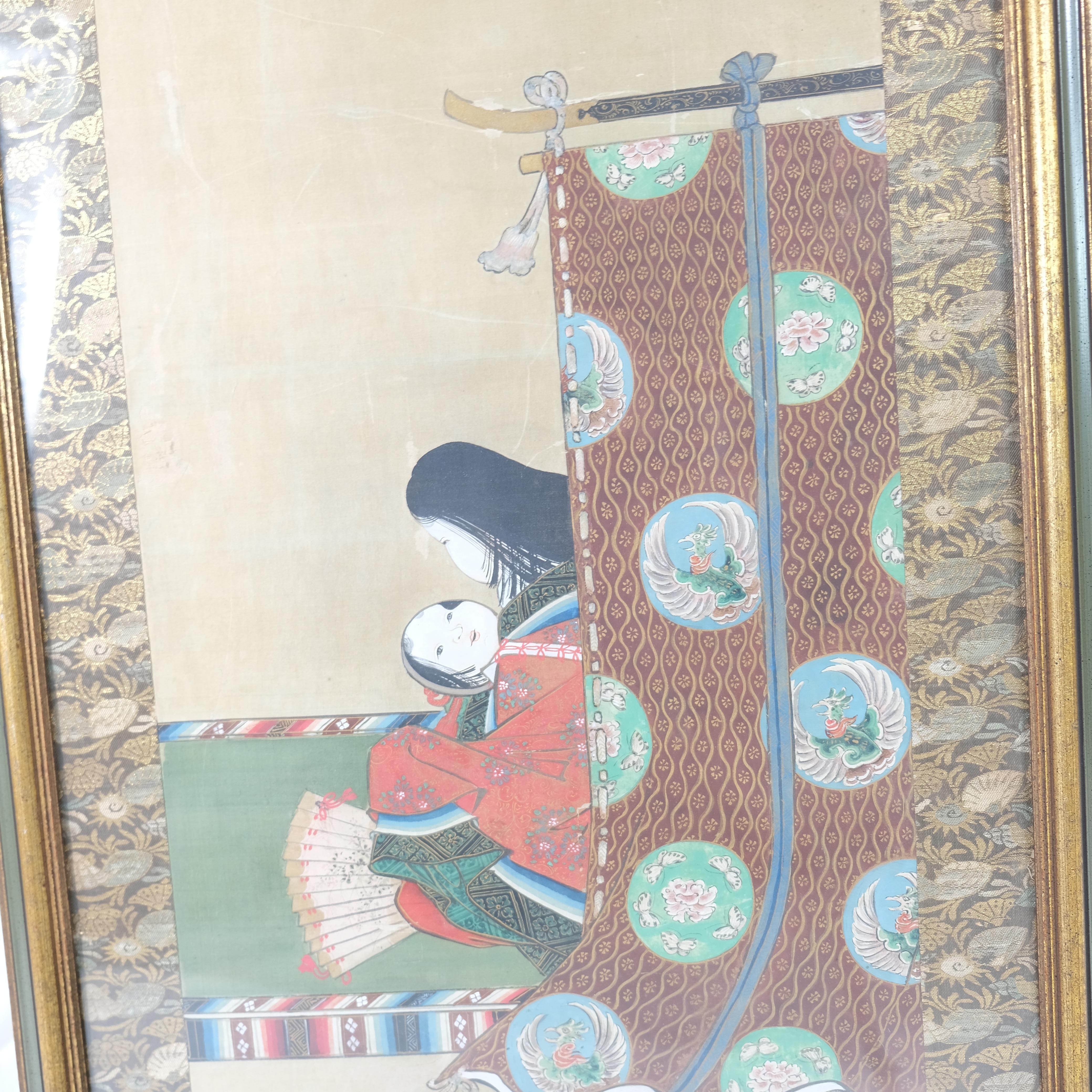 Japanisches Kakemono, 19. Jahrhundert im Angebot 6