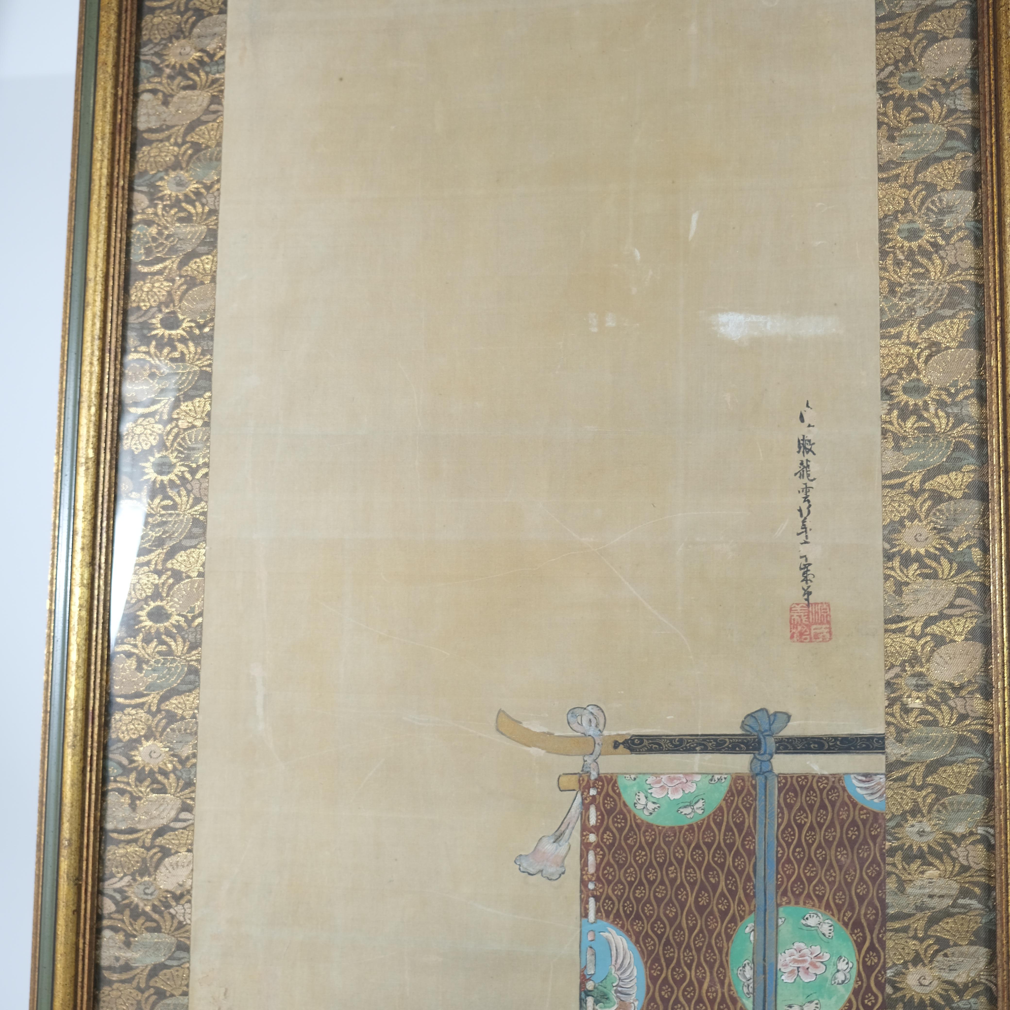 Japanese Kakemono, 19th C For Sale 5