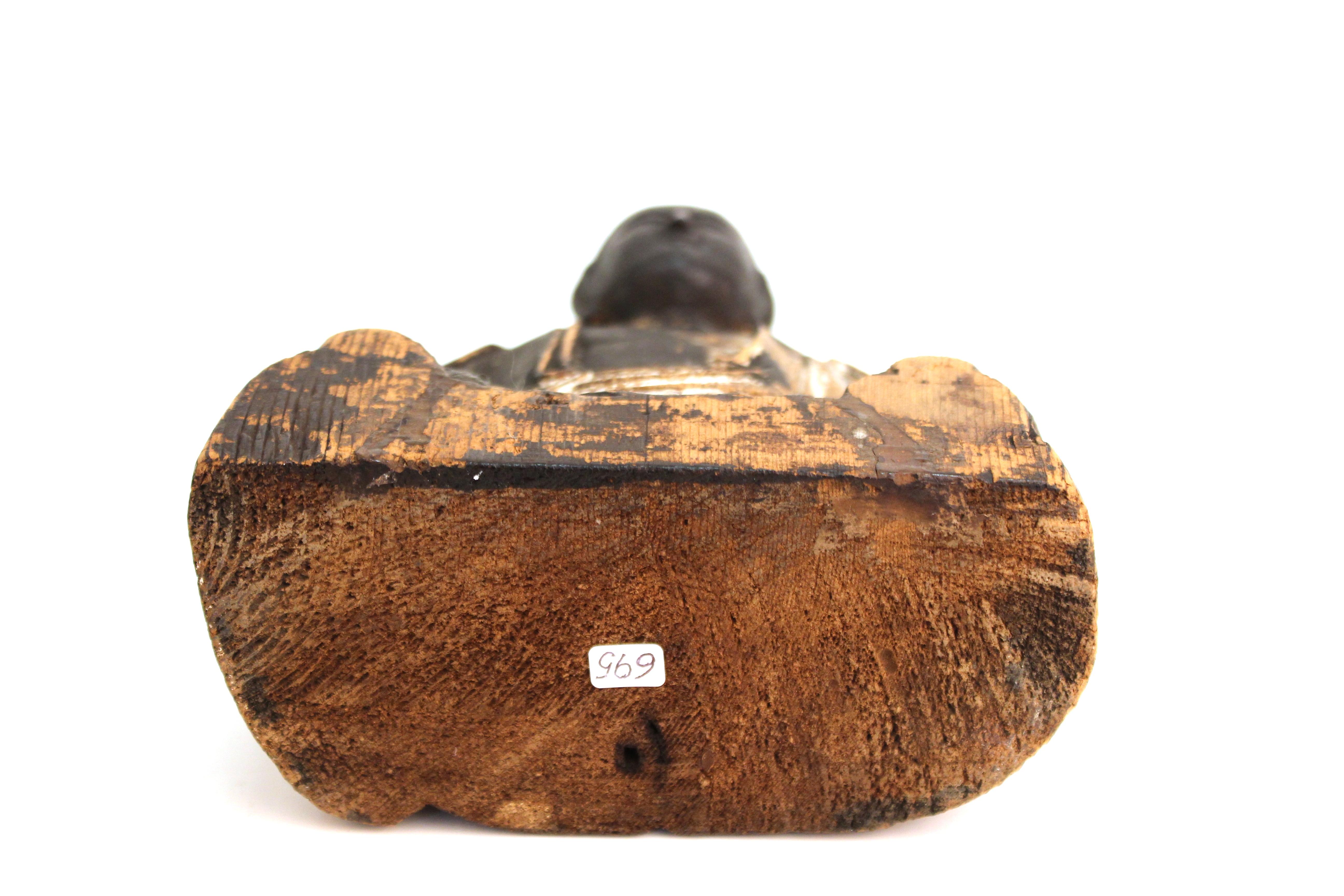 Japanese Kamakura Seated Jizo Bosatsu Buddha Sculpture in Carved Wood 3
