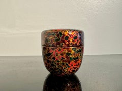 Japanese Kara Nuri Lacquer Tea Caddy, Natusme, late 20th century, Japan