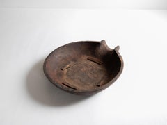 Japanese Katakuchi Wood Bowl, Hand-Carved, Showa Style, Antique, Japan