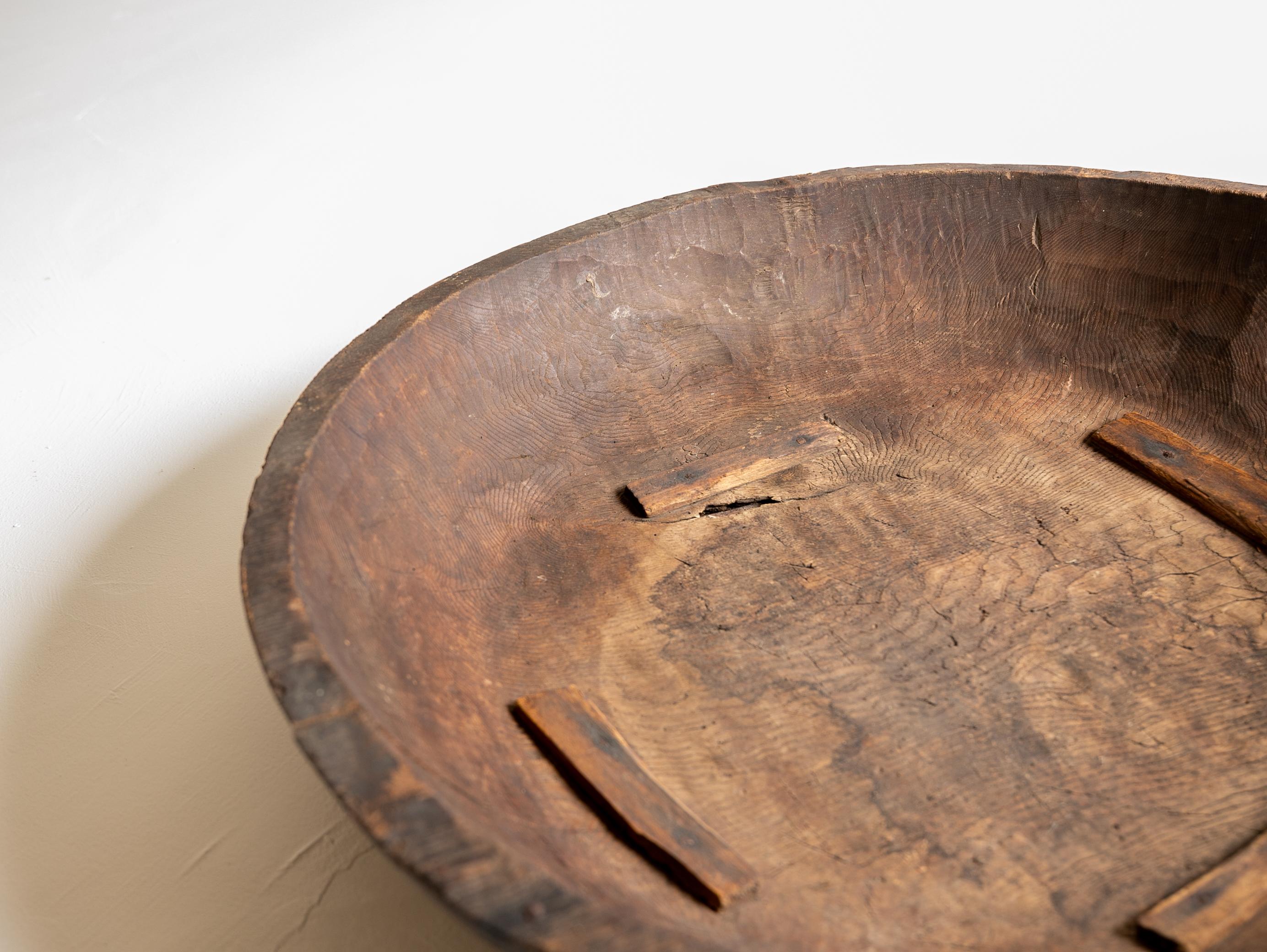 Japanese Katakuch Wood bowl / Mingei Wabisabi In Good Condition For Sale In Sammu-shi, Chiba