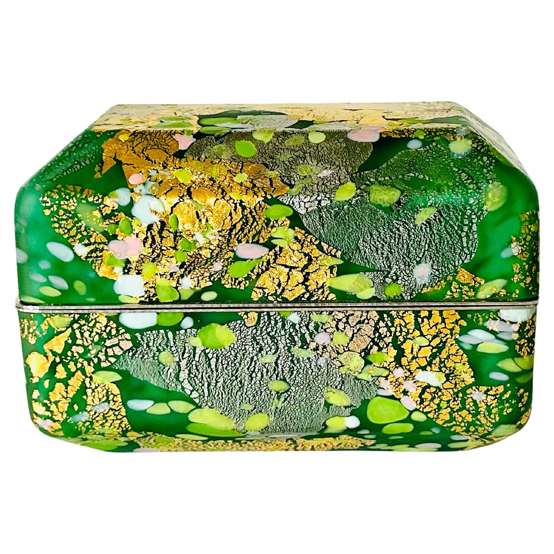 Japanese Kazaribako Glass Box Rare Hagoromo Kyohei Fujita For Sale