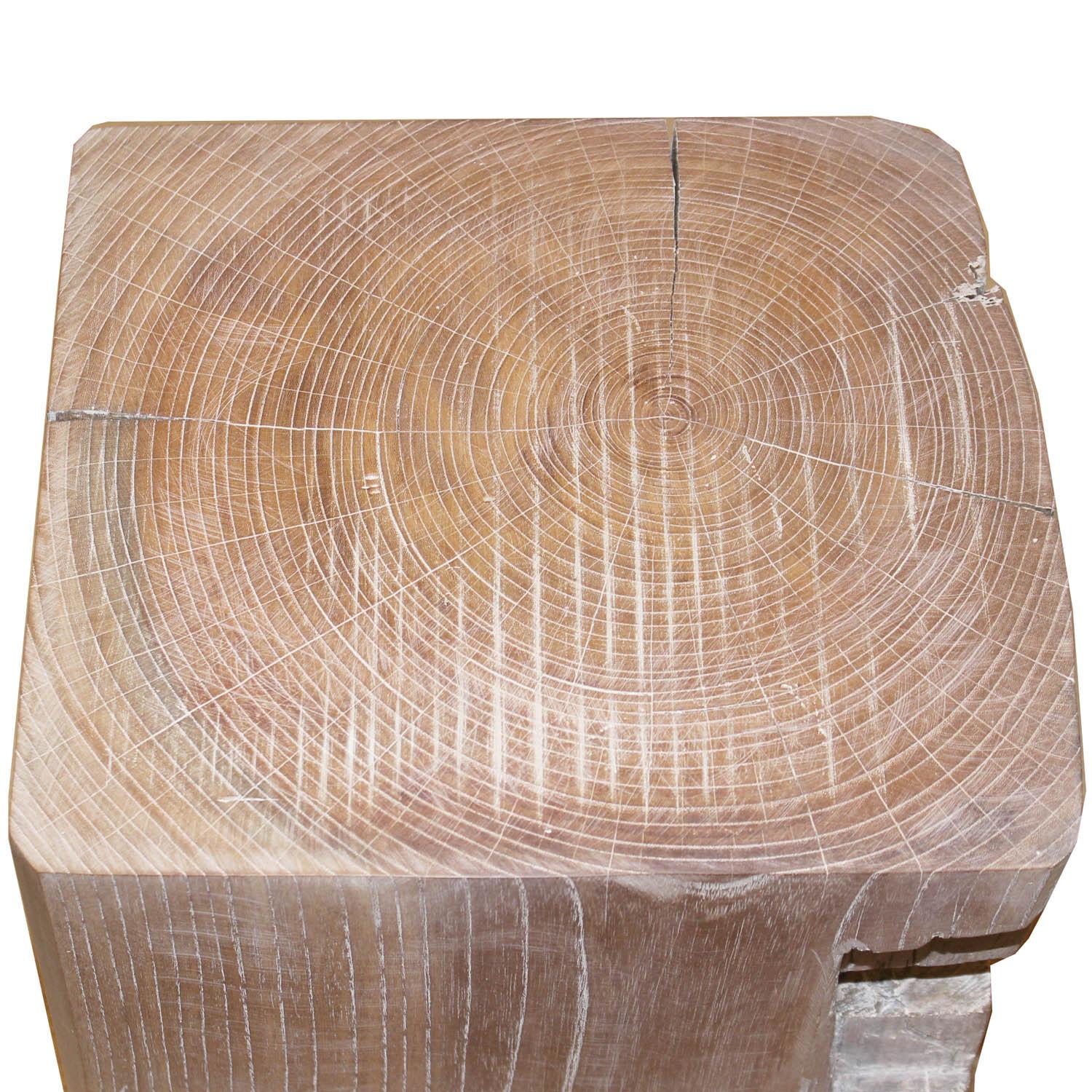 Wood Japanese Keyaki Stool