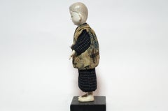 Japanese Kimekomi Boy Doll Wearing Silk Kimono, Style of Taisho Romence, 1920s