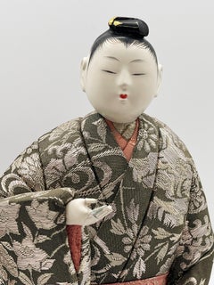 Japanische Kimikomi-Ningyô-Puppe des bedeutenden Künstlers Jinku-ru, ca. 1920