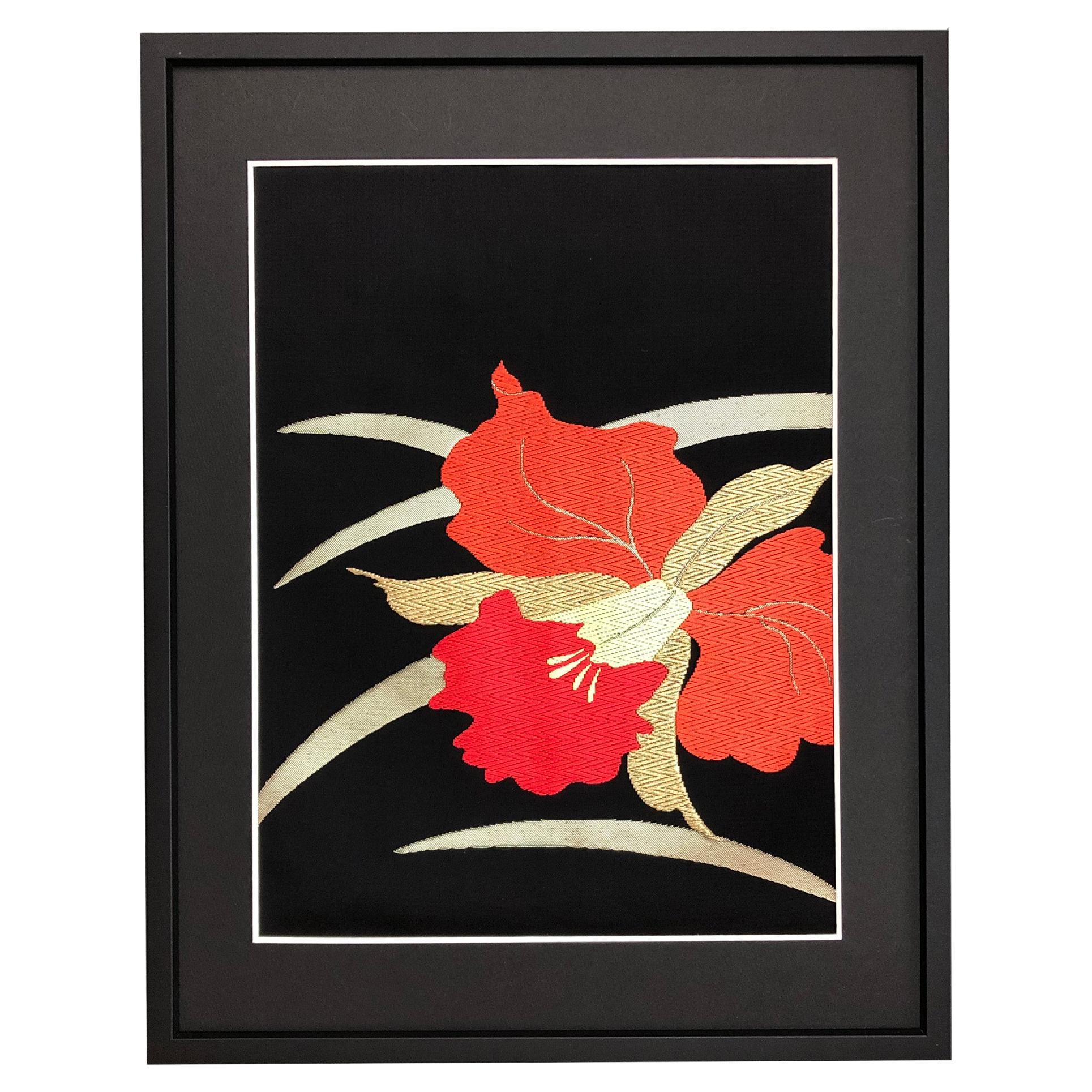 KURENAI (Orchid) by Kimono-Couture, Japanese Kimono Art For Sale