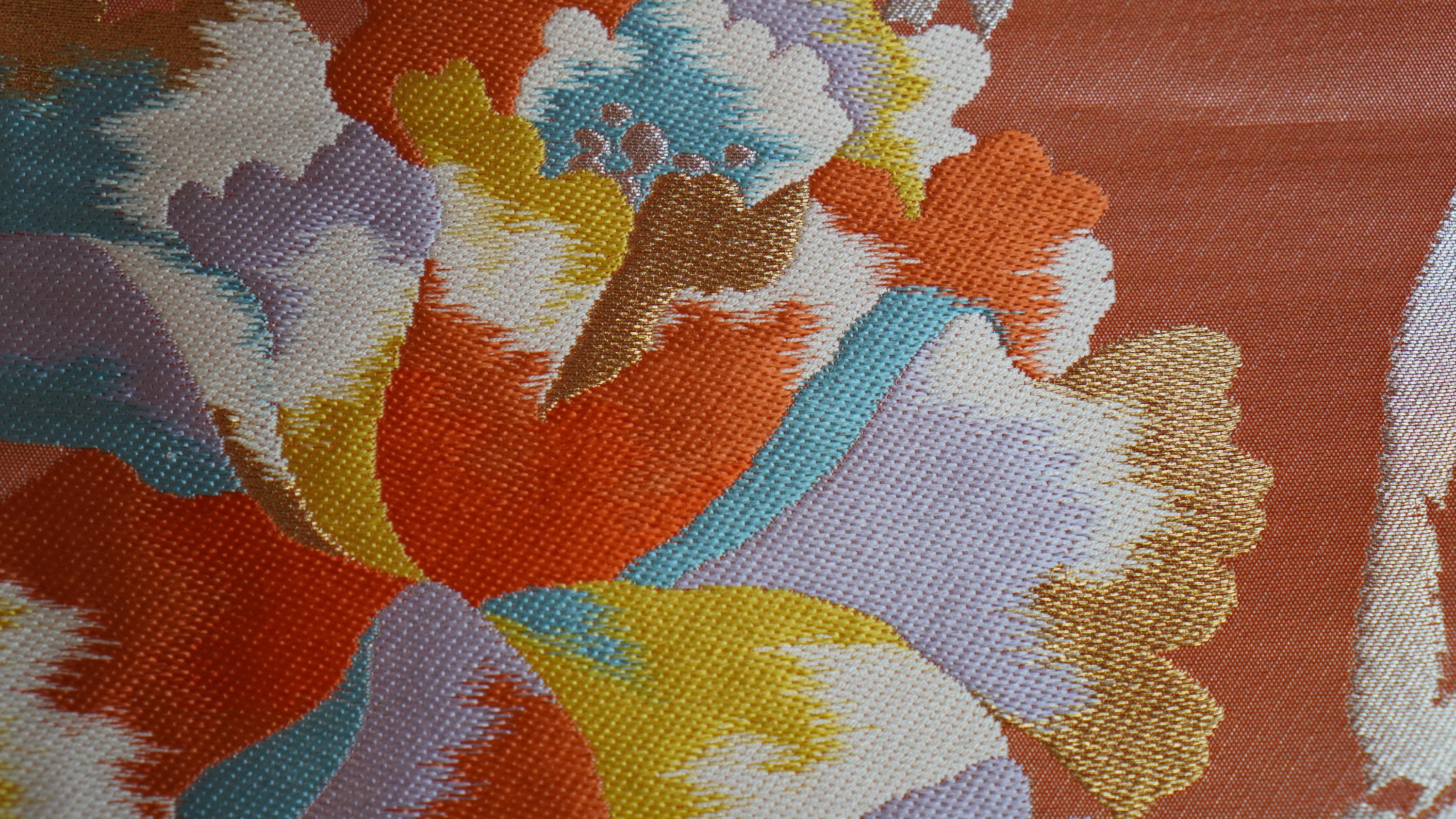 Japanische Wandkunst / Kimono-Kunst, Field of Carnation im Angebot 2