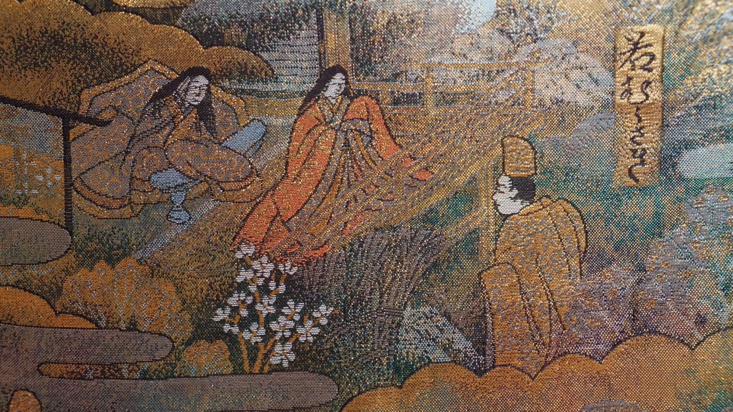 Japanese Kimono Art / Japanese Wall Art /Wall Decoration-The tale of Genji- 2