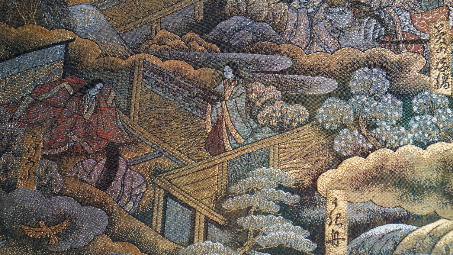 Japanese Kimono Art / Japanese Wall Art /Wall Decoration-The tale of Genji- 3