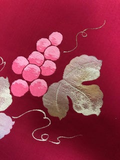 Grand Vin Rouge 'Bourgogne' by Kimono-Couture, Japanese Kimono Art