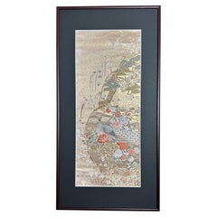 Japanese Kimono Art / Kimono Wall Art, the Queen of Peacocks