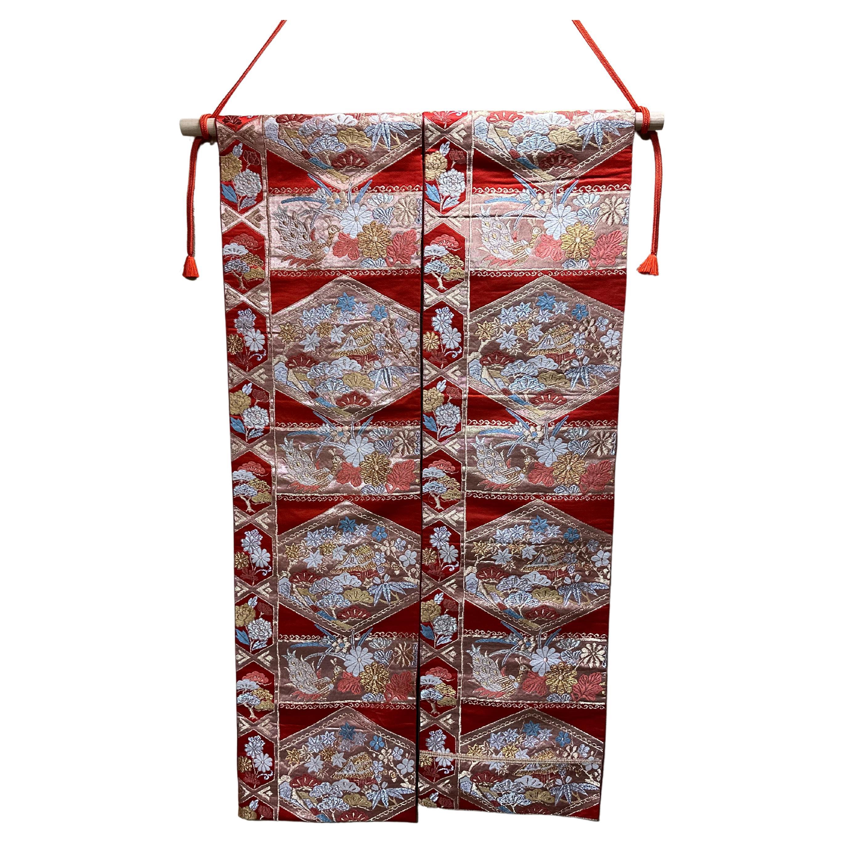 Japanese Kimono Art / Tapestry, Longevity For Sale