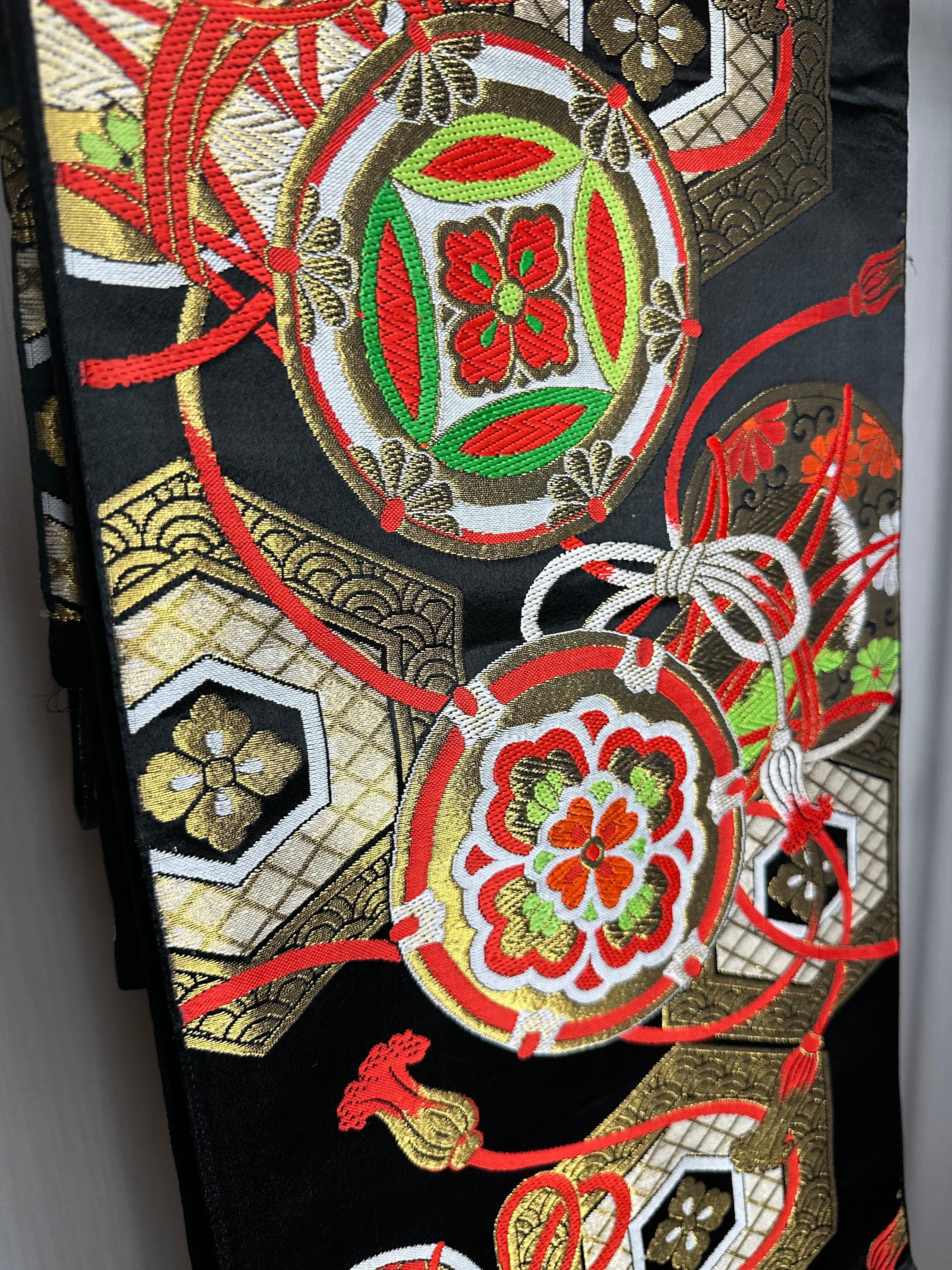 Kimono Obi giapponese selezionato da Kimono-Couture (cintura per kimono, fusciacca per kimono) in vendita 3