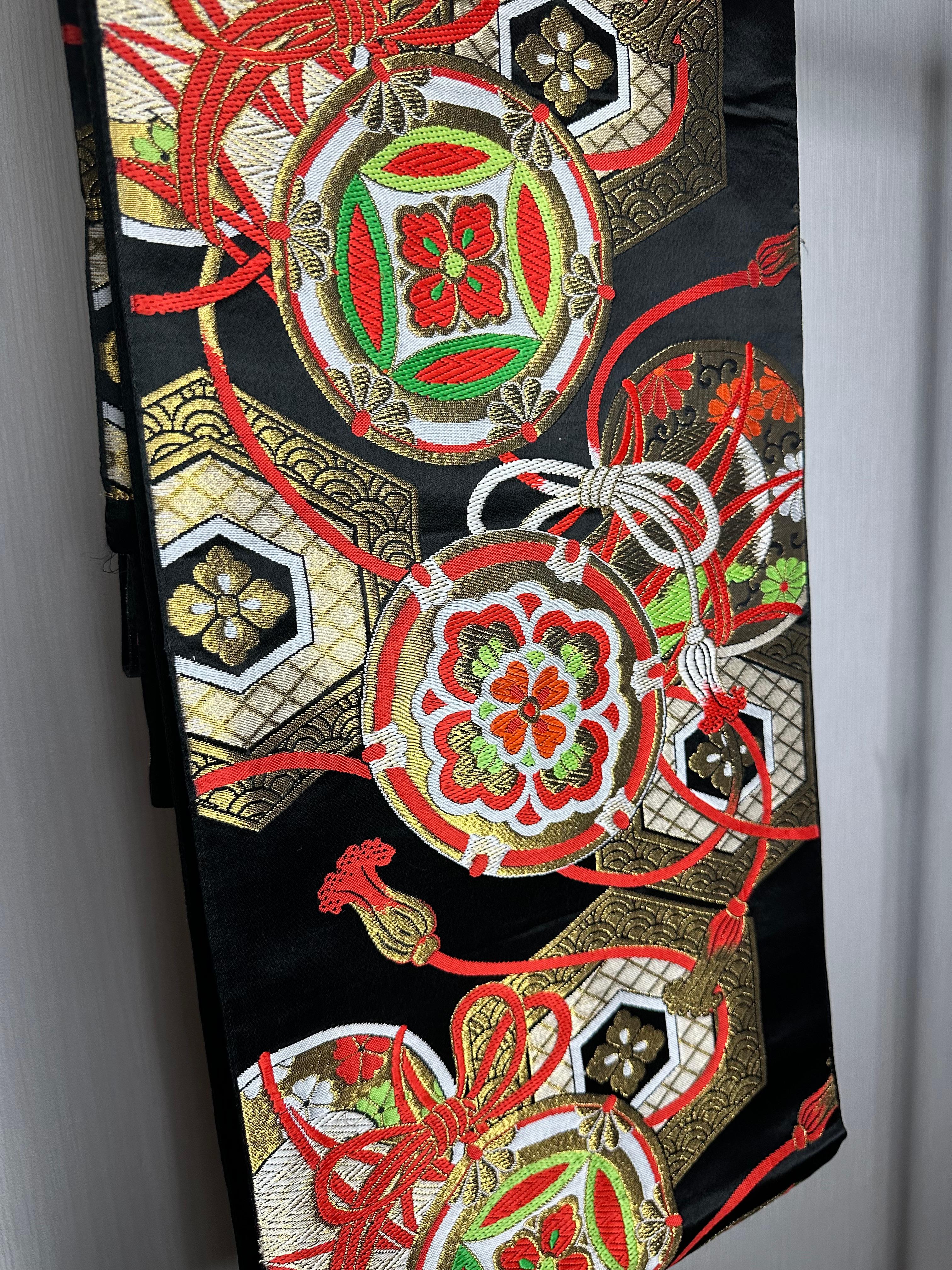 Japanese Kimono Obi selected by Kimono-Couture (Kimono belt, Kimono Sash) For Sale 7