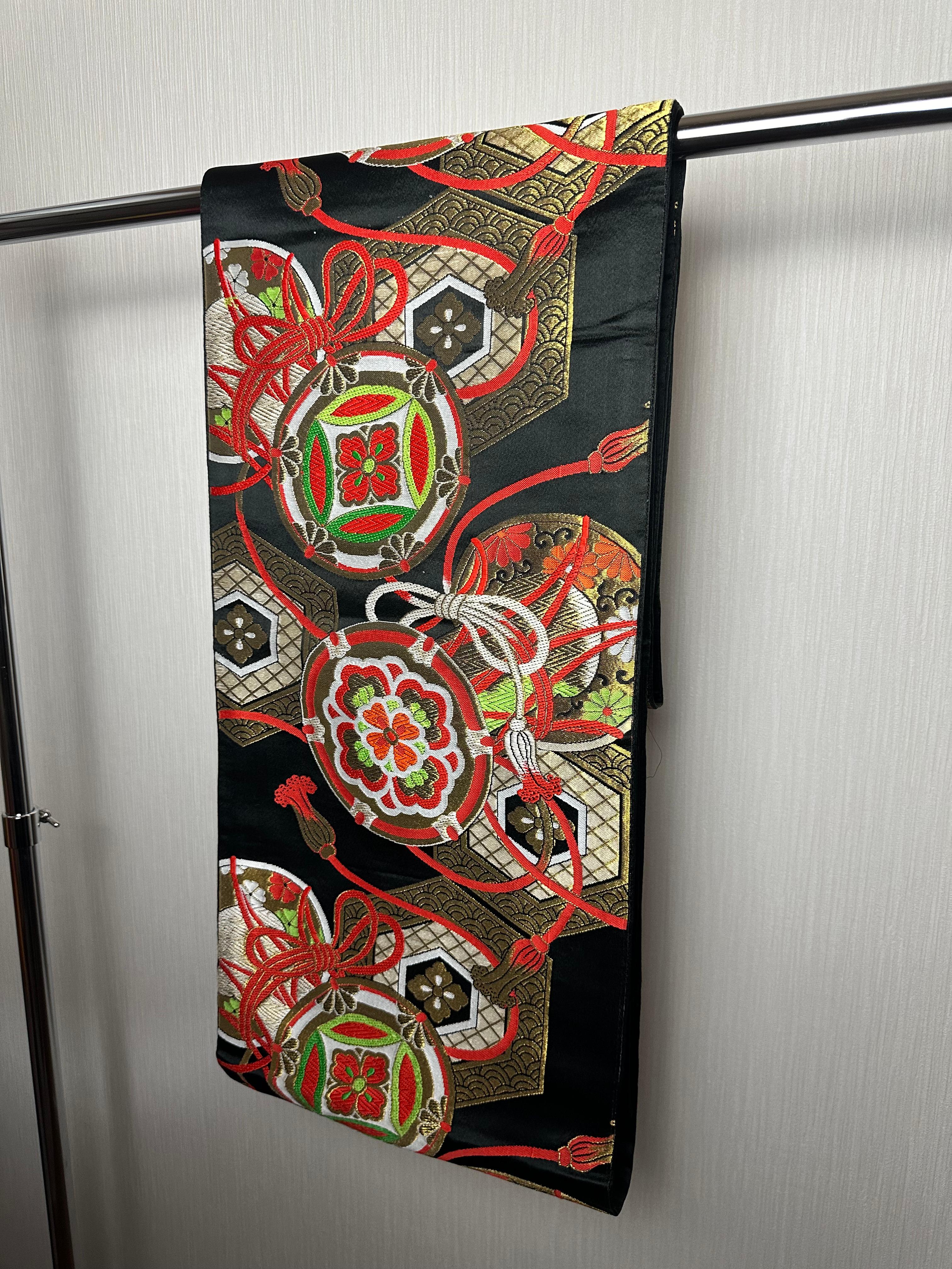 Japanese Kimono Obi selected by Kimono-Couture (Kimono belt, Kimono Sash) In Good Condition For Sale In Shibuya City, Tokyo